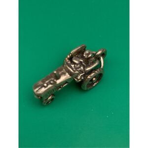 .925 Farm Tractor Sterling Silver Jewelry Charm #garden #farm